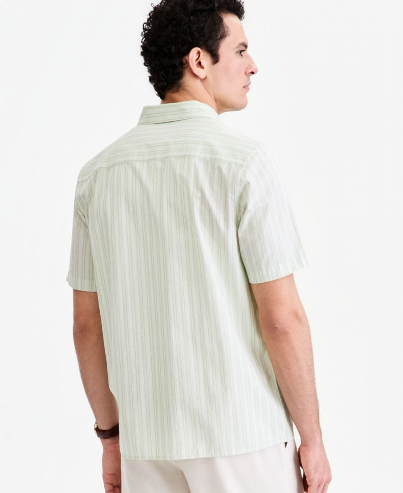 Men's Short-Sleeve Multi-Stripe Shirt