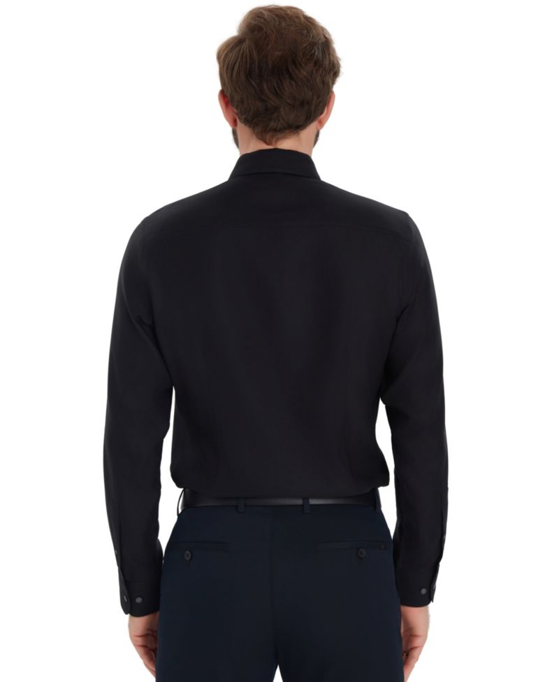 Men's Diamond Dobby Slim-Fit Dress Shirt