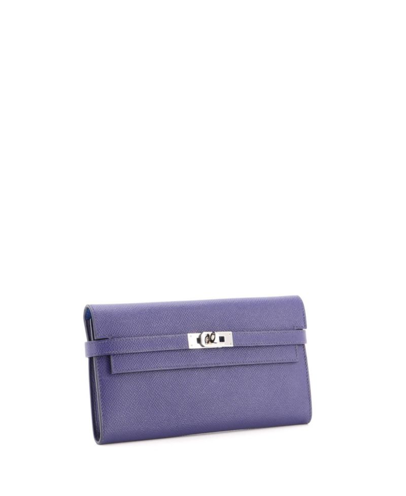 Pre-Owned Hermes Long Kelly Wallet Verso Epsom