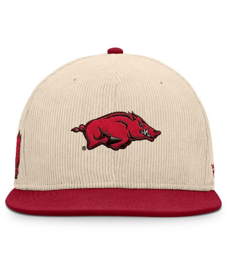 Men's Tan Arkansas Razorbacks Catcher Snapback Hat