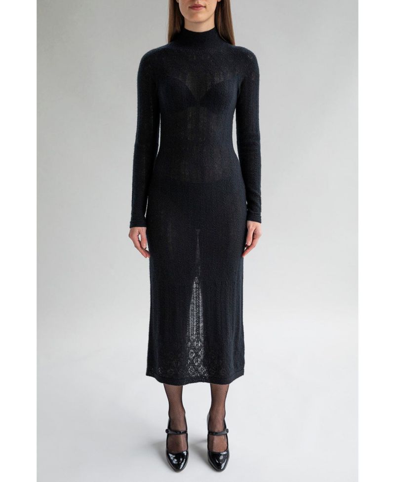 Women's Margot Pointelle Lace Slim Knit Dress