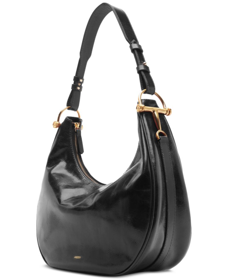Cora Large Leather Hobo Handbag
