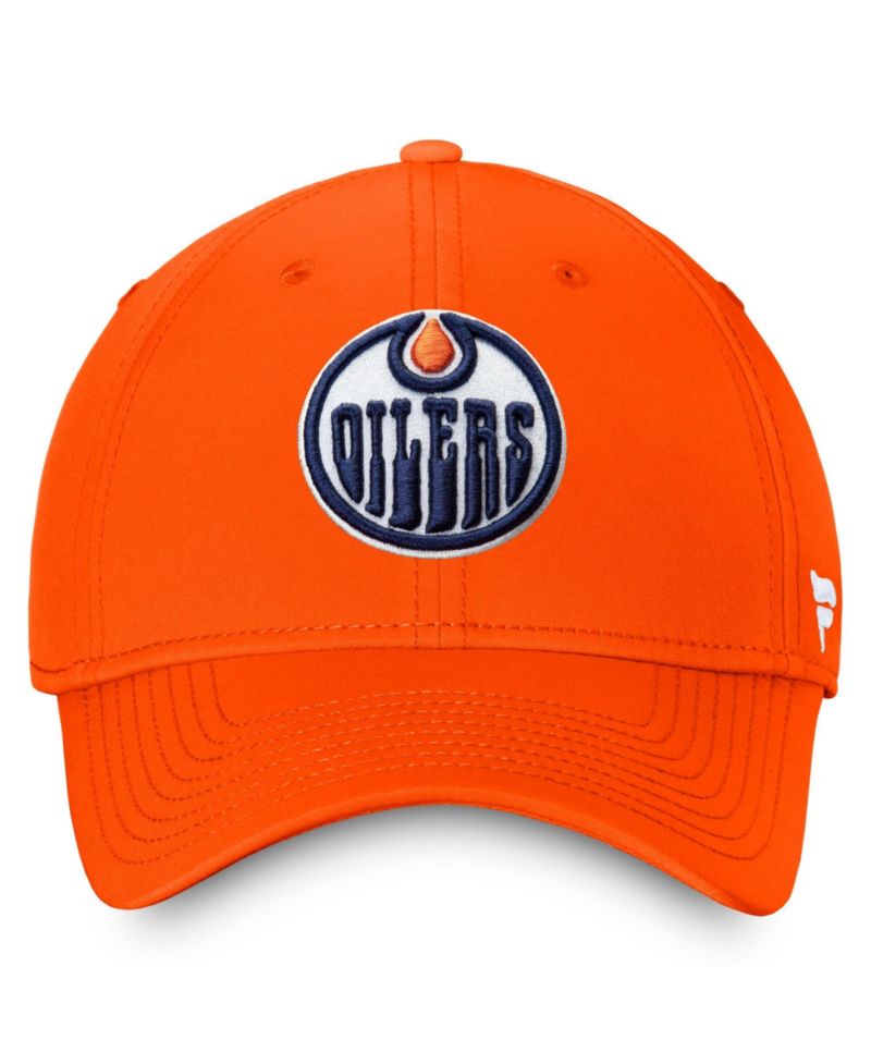 Men's Orange Edmonton Oilers Core Primary Logo Flex Hat
