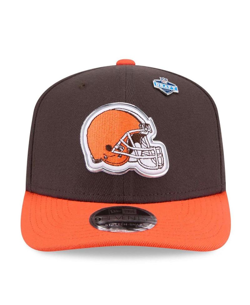 Men's Brown/Orange Cleveland Browns 2026 NFL Draft 9SEVENTY Adjustable Hat