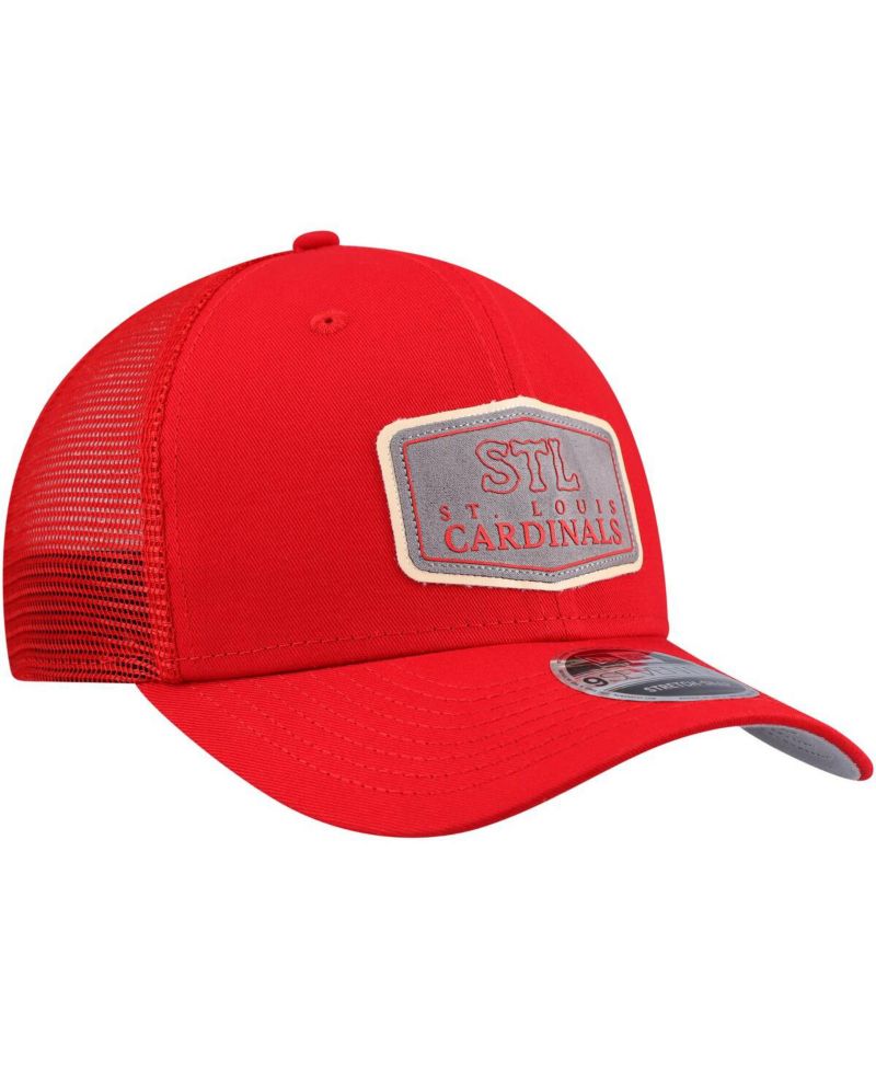 Men's Red St. Louis Cardinals Labeled 9SEVENTY Stretch-Snap Hat