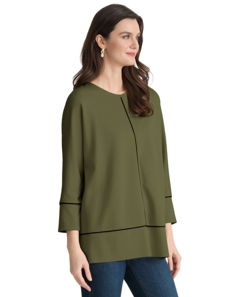 Petite Dolman-Sleeve Tunic Top
