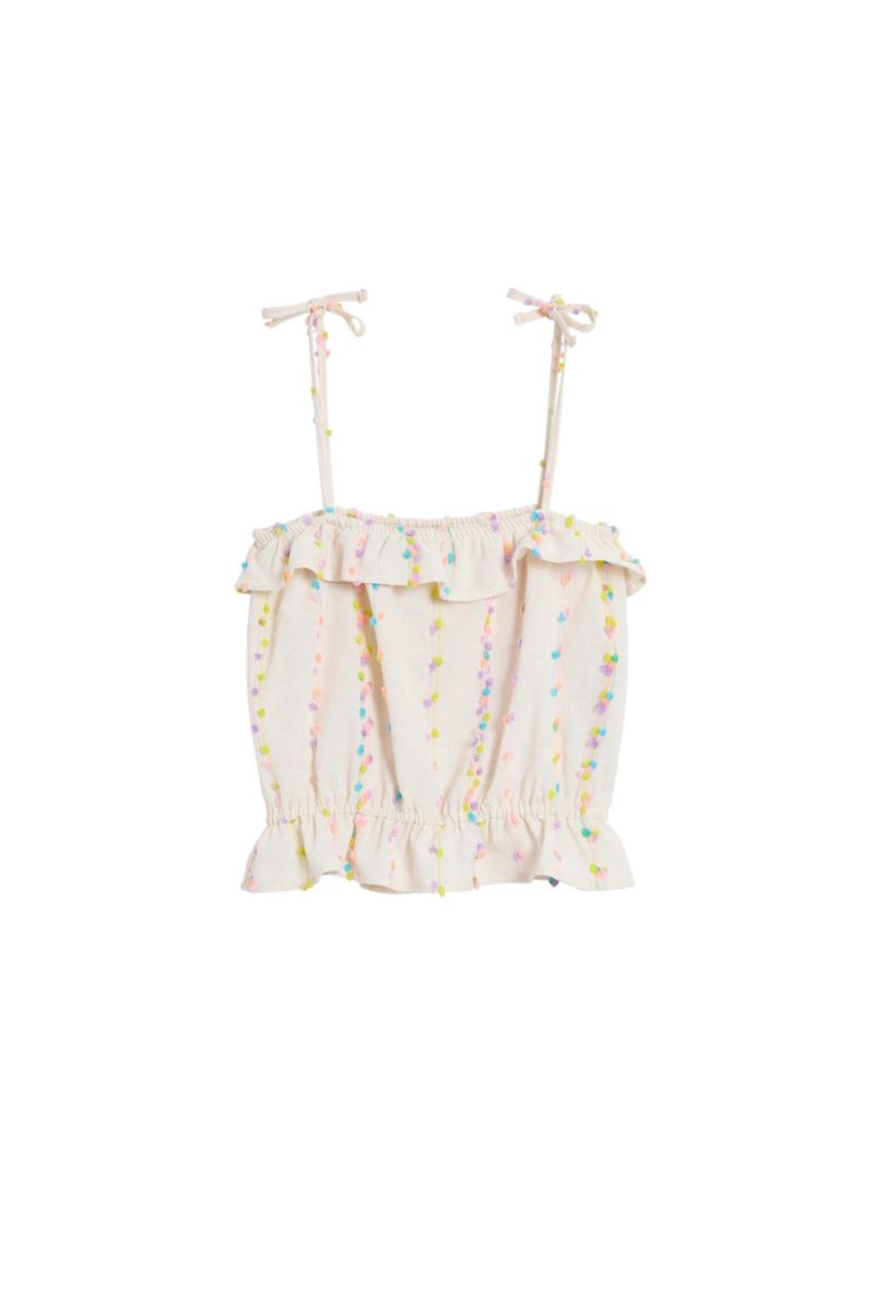 Girls Girls's Pom-pom strap top