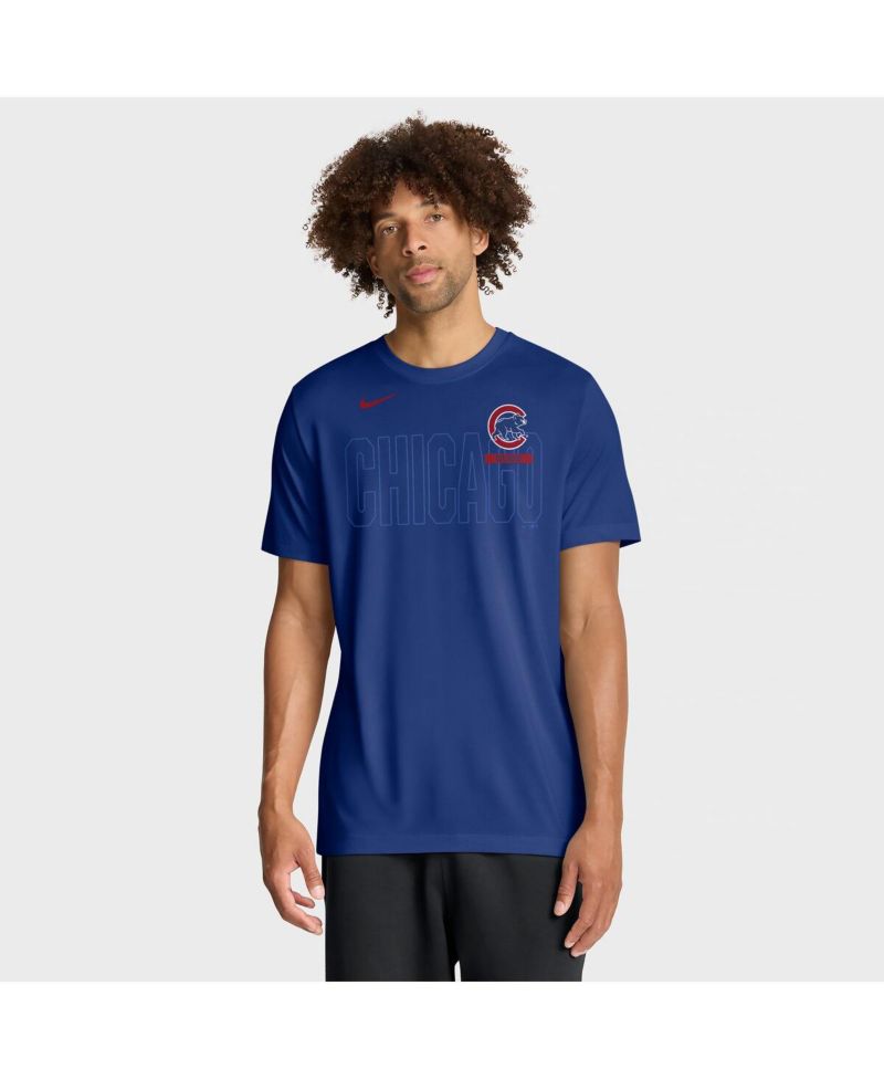 Men's Royal Chicago Cubs Knockout Team Legend Dri-FIT T-Shirt