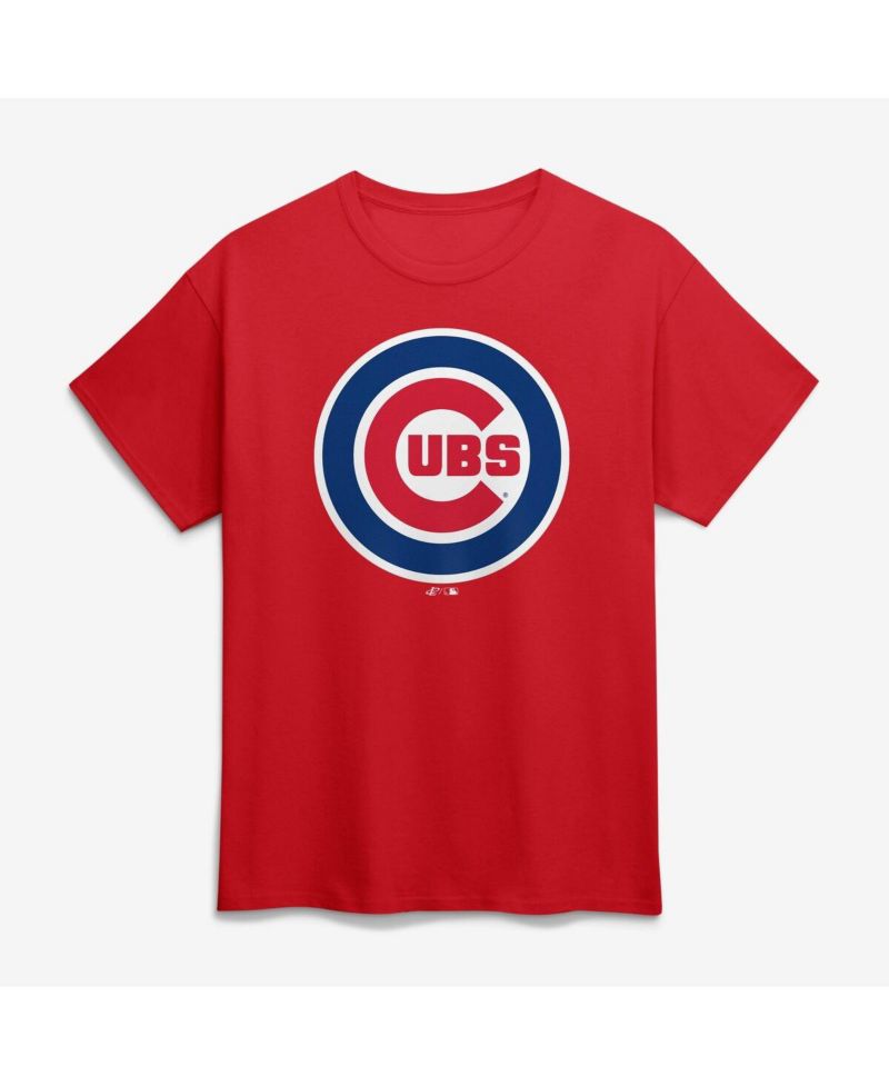 Men's Red Chicago Cubs Logo T-Shirt