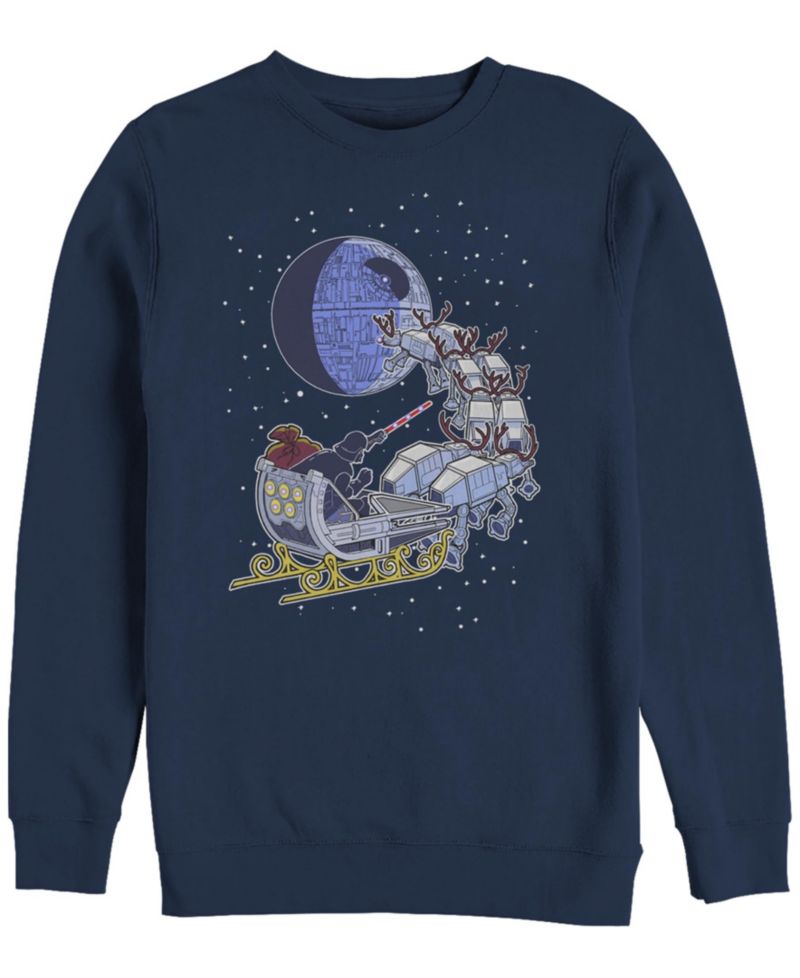 Men's Star Wars Vader Sleigh Crew Fleece Pullover