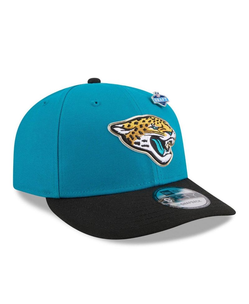 Men's Teal/Black Jacksonville Jaguars 2026 NFL Draft On Stage Pre-Curved 9FIFTY Snapback Hat