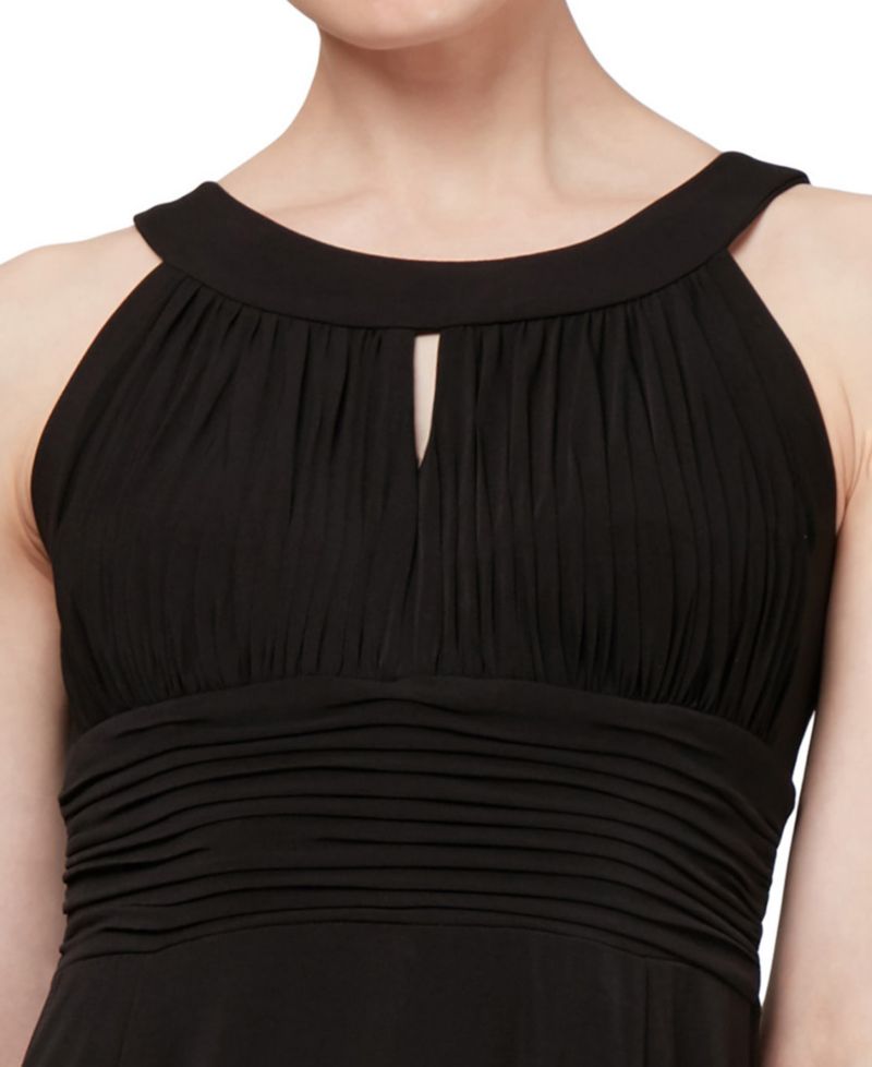 Sleeveless Pleated Maxi Dress
