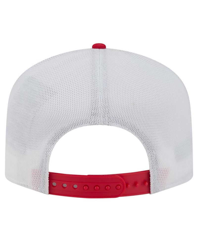 Men's Red/White Kansas City Chiefs Patch 19TWENTY Adjustable Hat