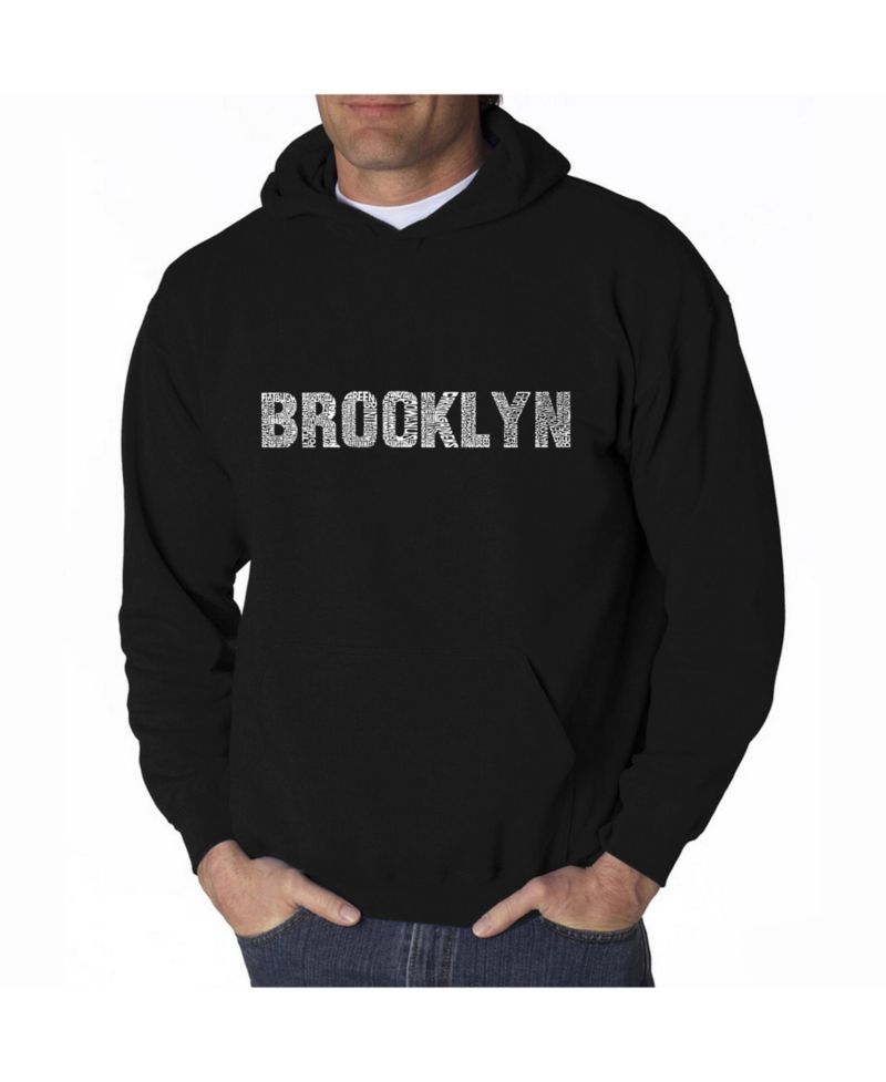 Men's Word Art Hoodie - Brooklyn Neighborhoods