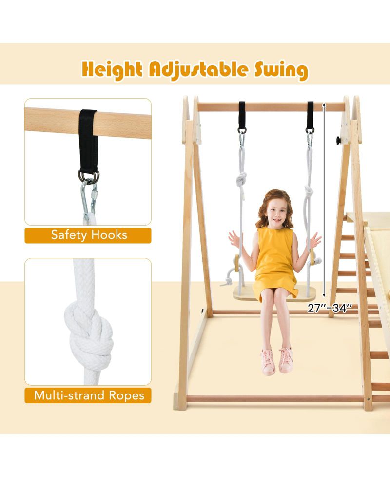 5-in-1 Foldable Adjustable Jungle Gym, 5-Piece Set