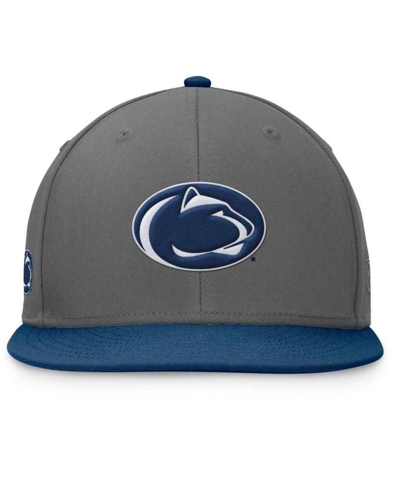 Men's Gray/Navy Penn State Nittany Lions Rally Two-Tone Fitted Hat