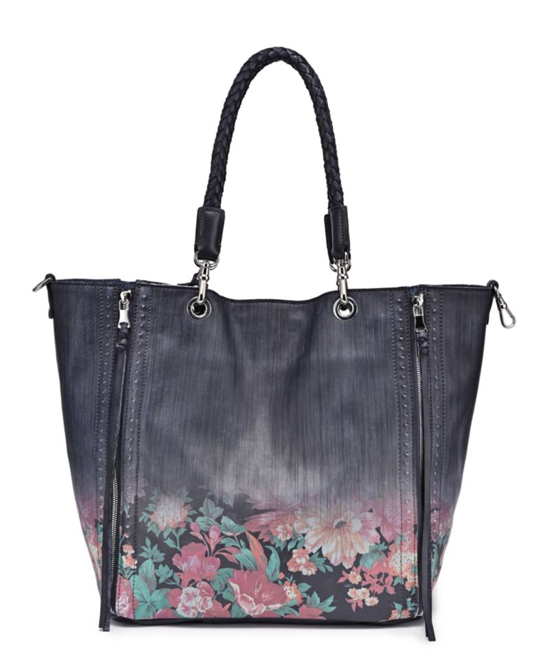 Women's Barracuda Hand Painted Clasp Closure Tote Bag