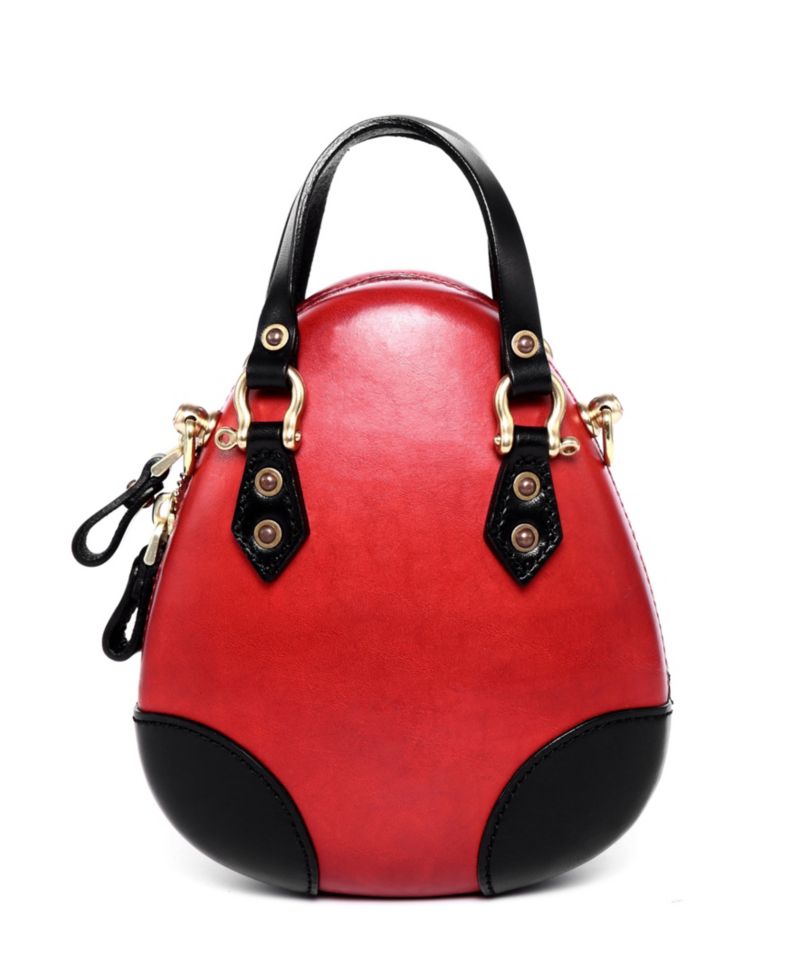 Women's Genuine Leather Fairy Lantern Mini Satchel