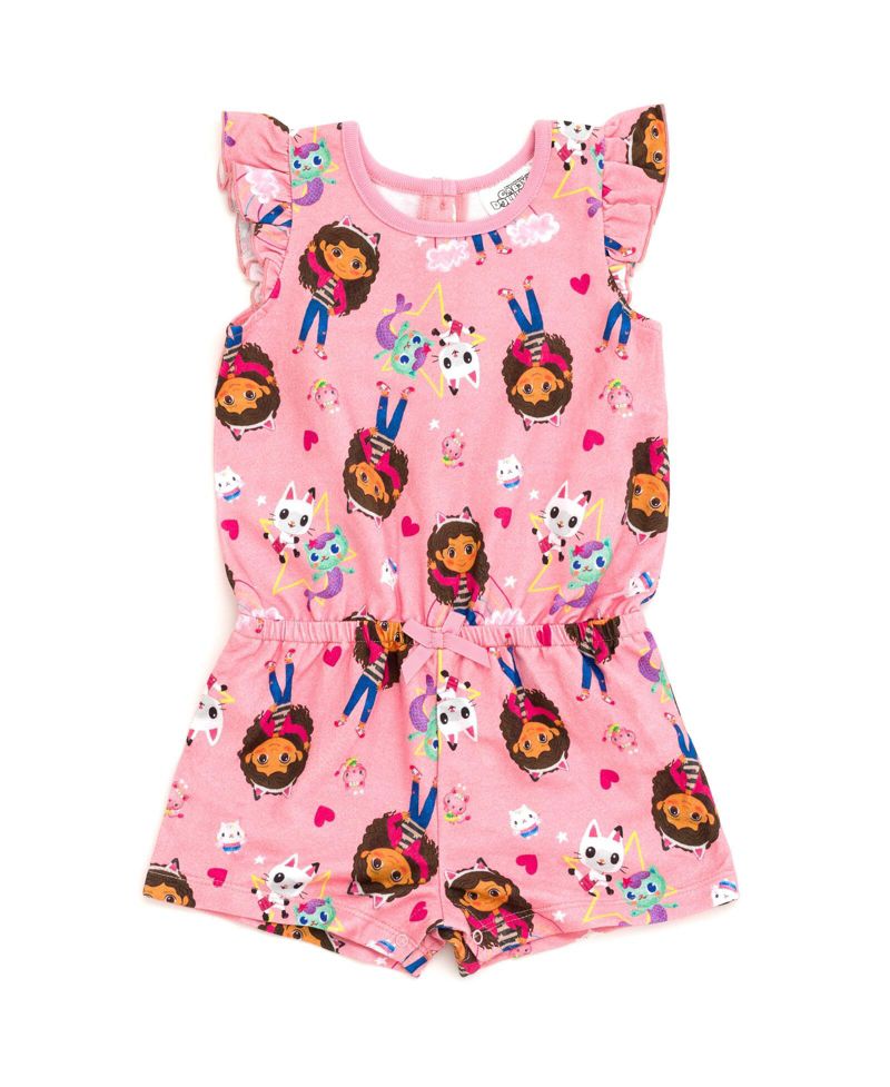 Girls French Terry Sleeveless Romper