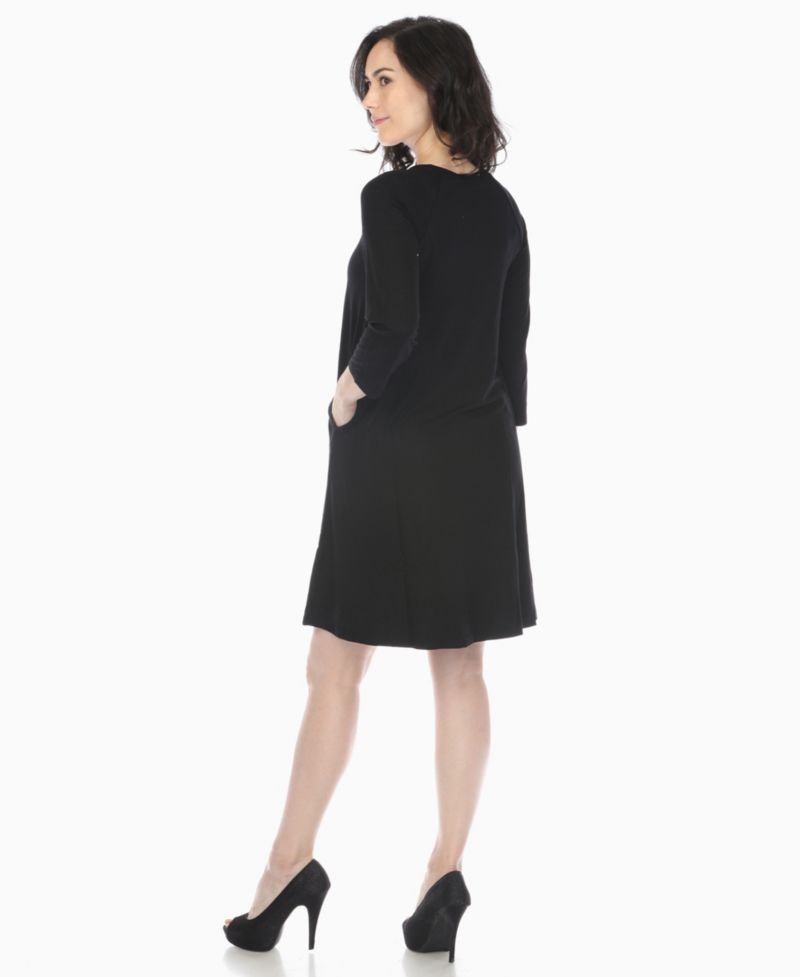 Women's Criss Cross Neckline A-line Dress