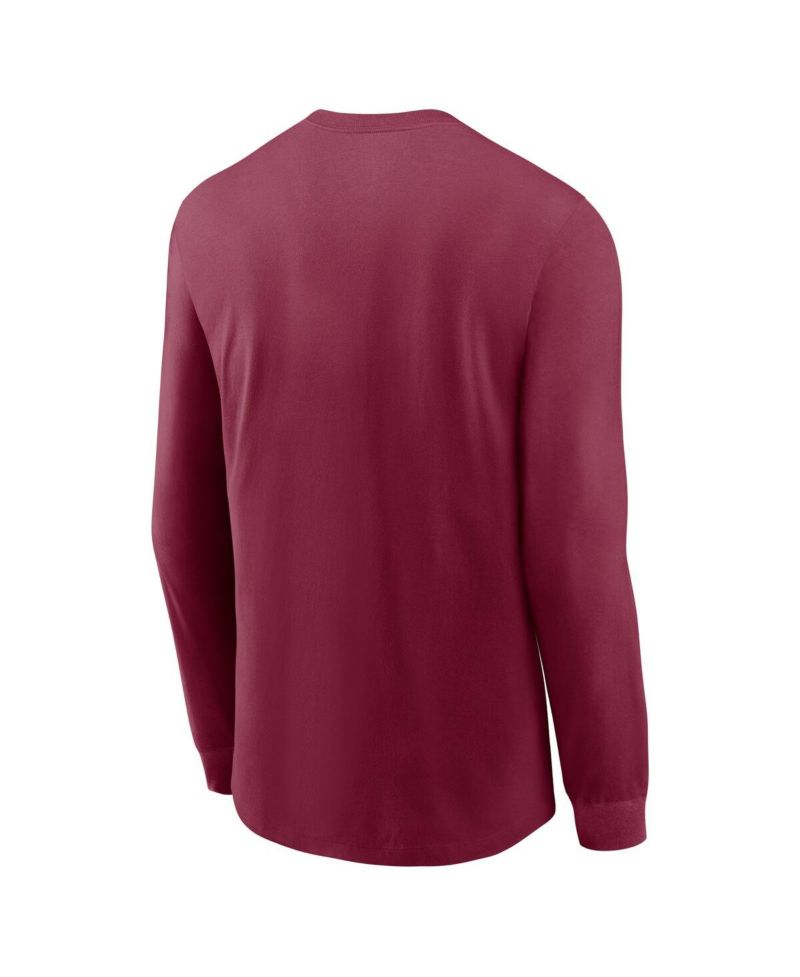Men's Garnet Florida State Seminoles Alternate Logo Long Sleeve T-Shirt