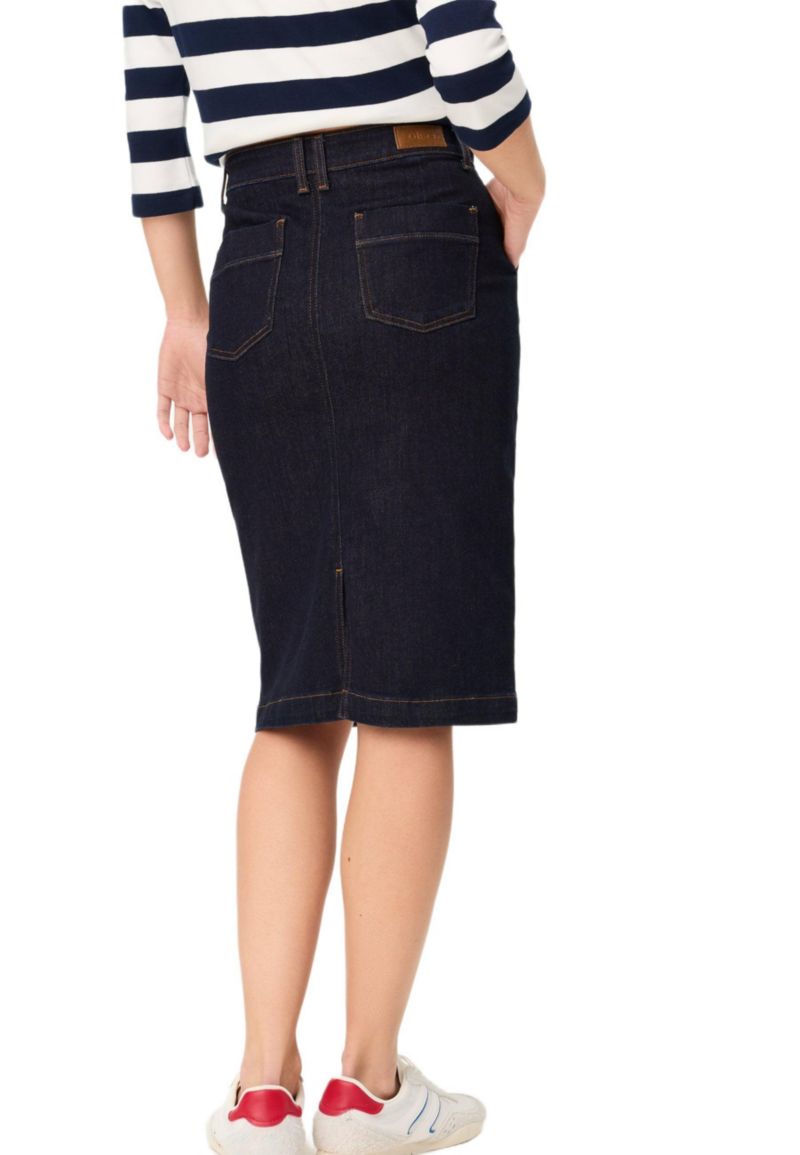Women's Dark Denim Skirt