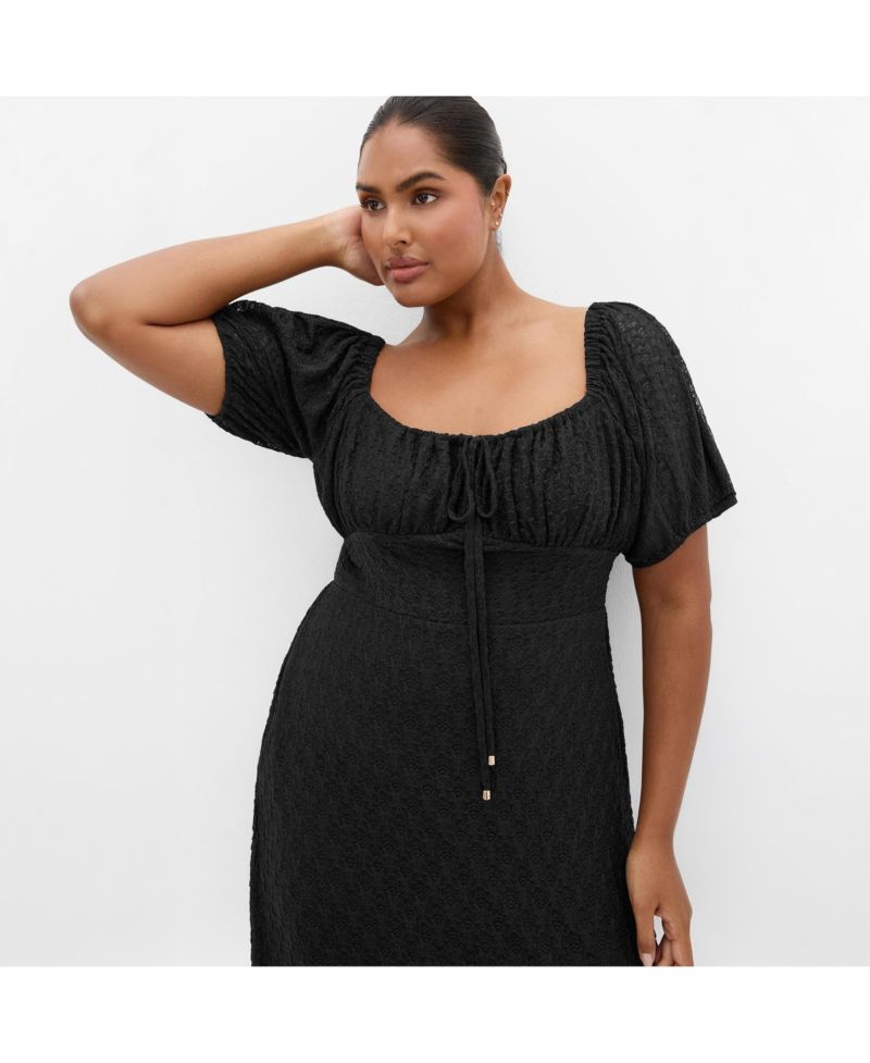 Women's Lani Lace Short Sleeve Midi Dress