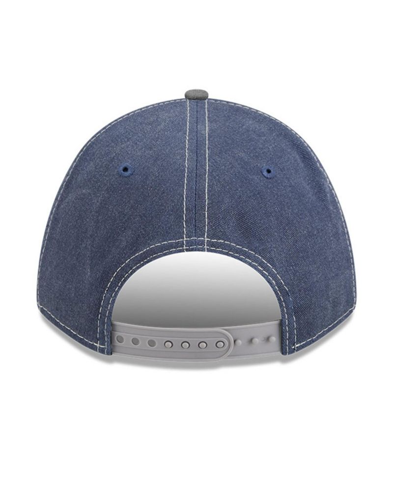 Men's Navy/Gray Dallas Cowboys 9FORTY Felt A-Frame Adjustable Hat