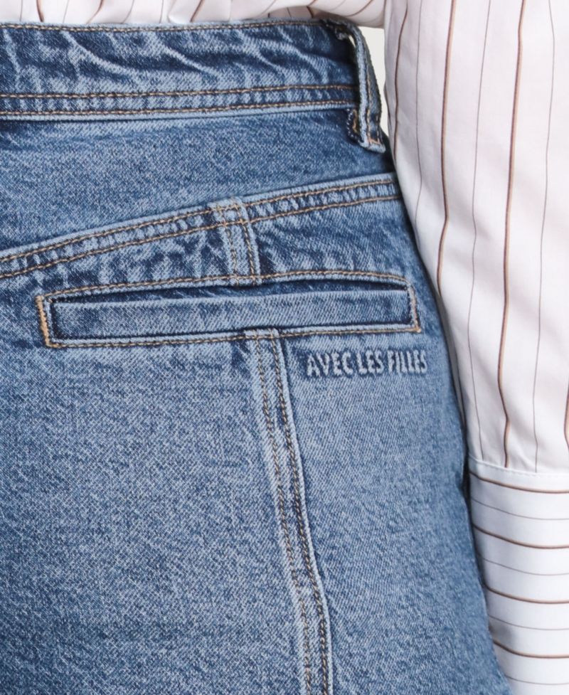 Women's High-Low-Rise Denim Shorts