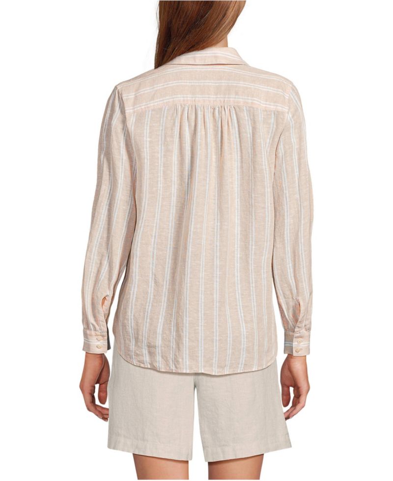 Women's Linen Long Sleeve Feminine Shirt