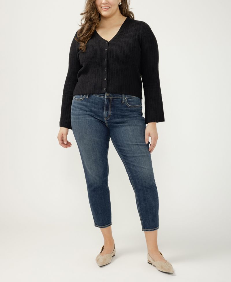 Plus Size Elyse Skinny Cropped Jeans