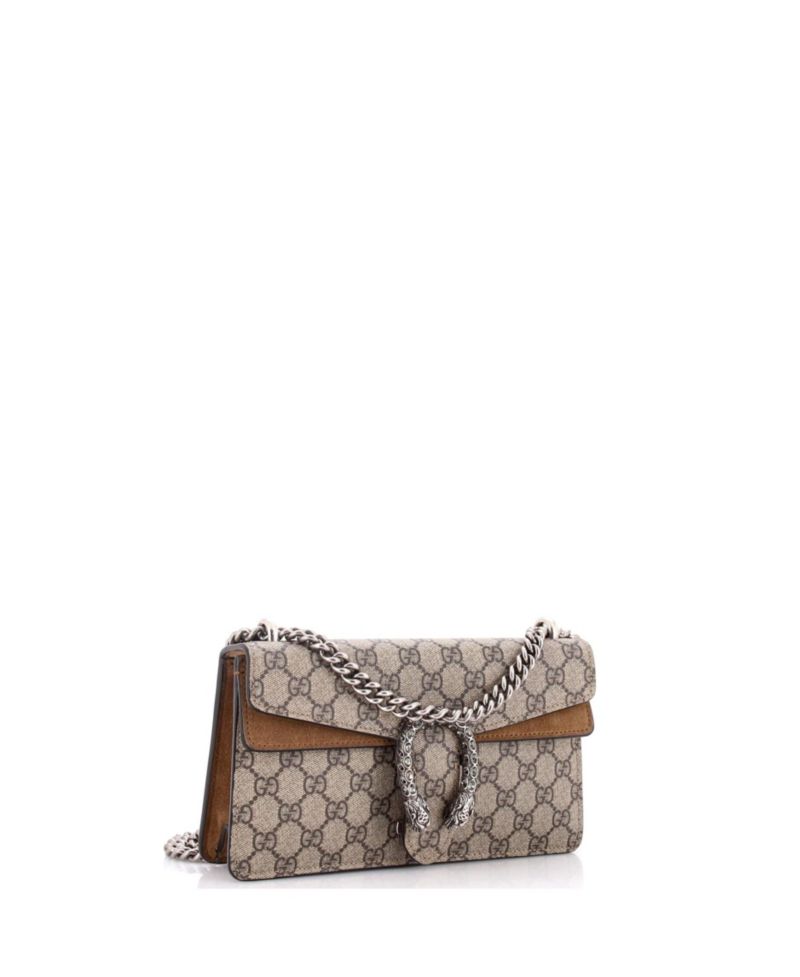 Small Dionysus Bag GG Coated Canvas with Crystal Embellished Metal