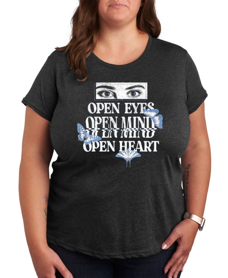 Open Eyes Tee Plus Size Graphic Tee