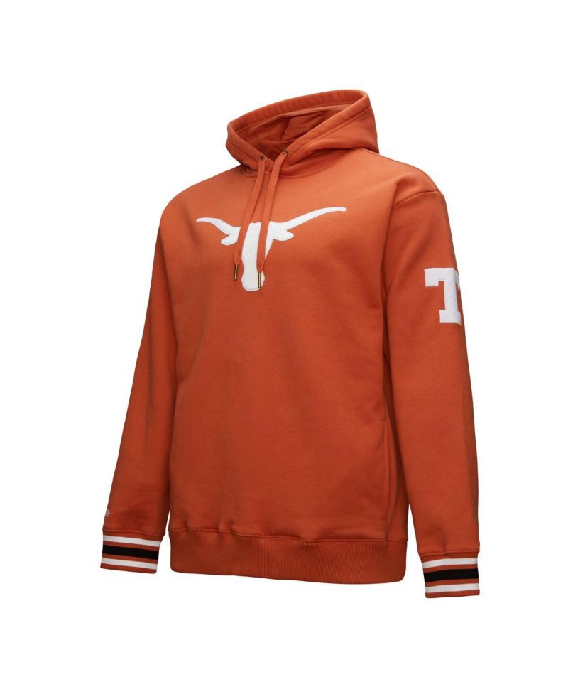 Men's Texas Orange Texas Longhorns Chainstitch Fleece Pullover Hoodie