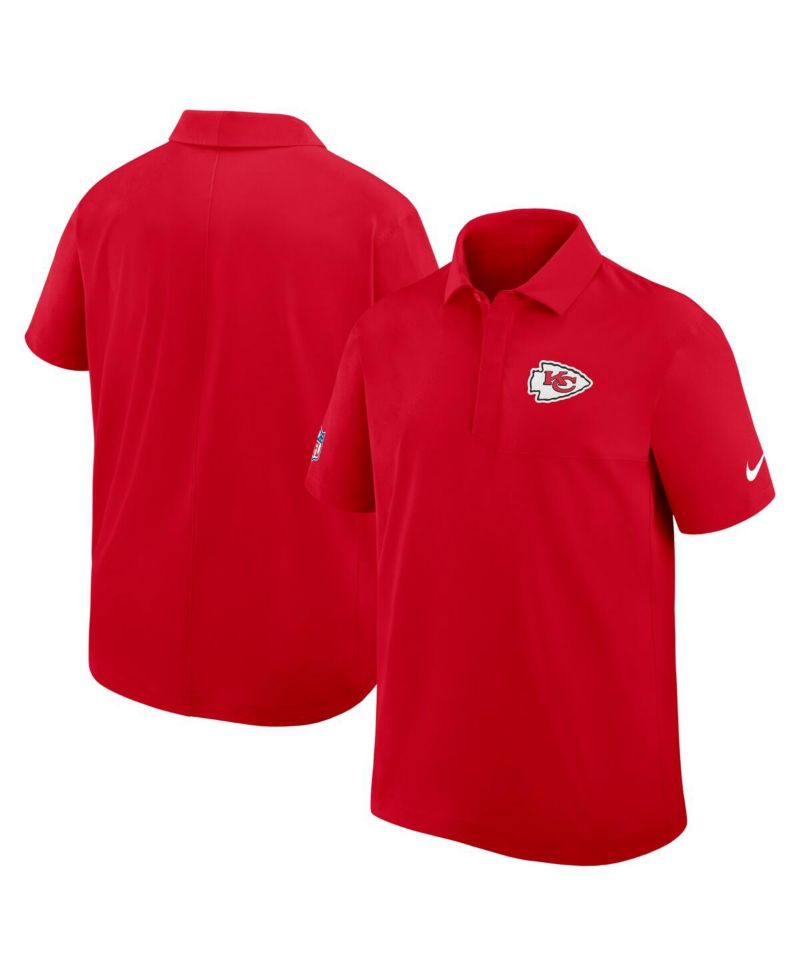 Men's Red Kansas City Chiefs Sideline City Pride Woven Performance Polo Shirt