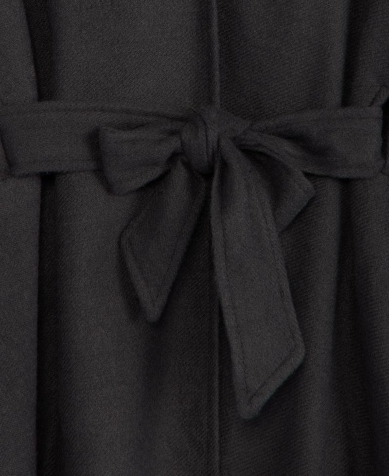 Women's Oversized-Collar Belted Topper