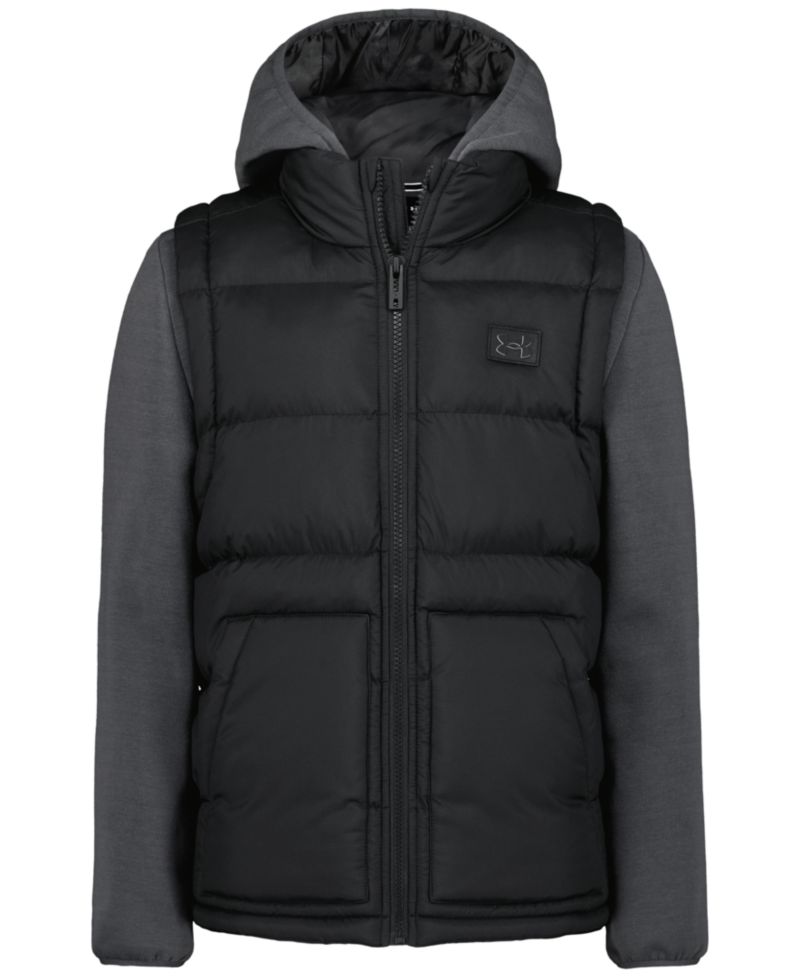 Boys' 8-20 Full-Zip Quilted Hooded Jacket