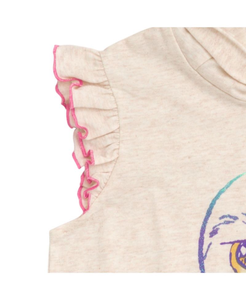 Girls Hedwig Owl Tank Top Dolphin and French Terry Shorts to
