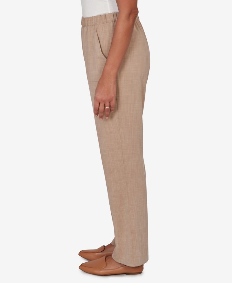 Petite Grand Bazaar Textured Pull-On Pants