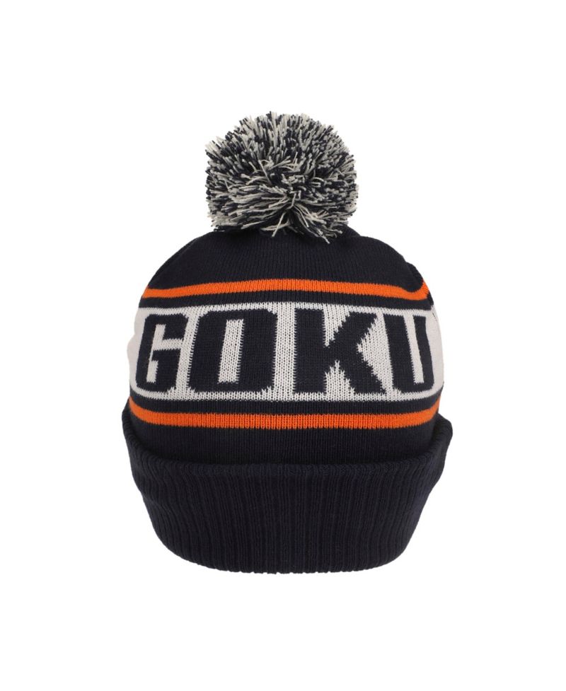 Men's Goku Kanji Blue Cuff Beanie