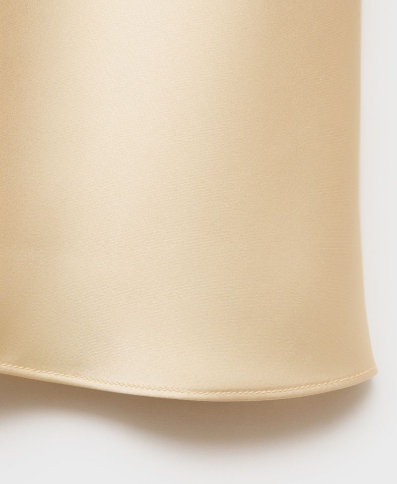 Women's Midi Satin Skirt