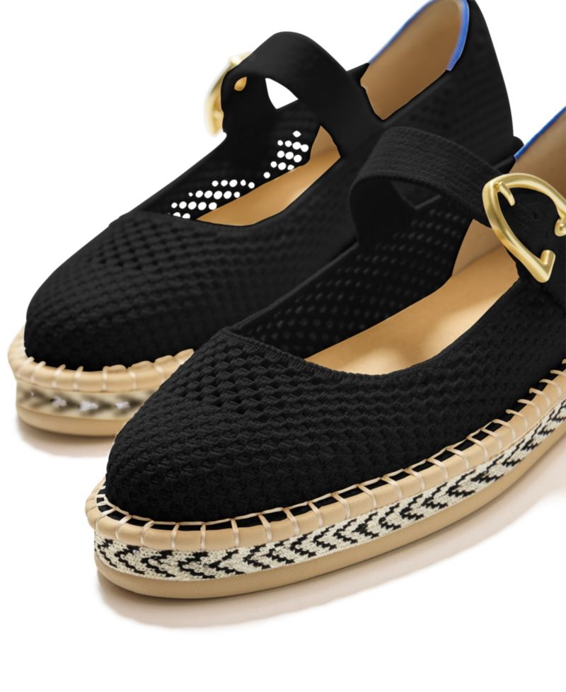 Women's Espadrille Mary Jane Round Toe Flats