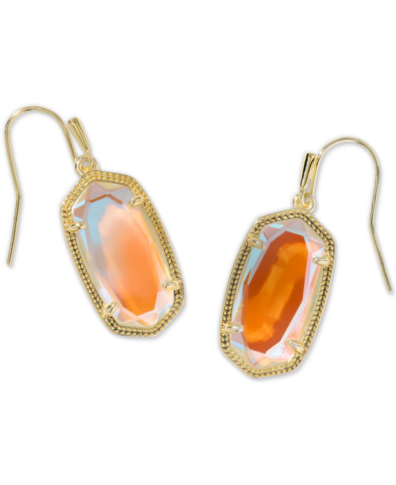 Dani 14K Gold Over Brass Azalea Illusion Drop Earrings