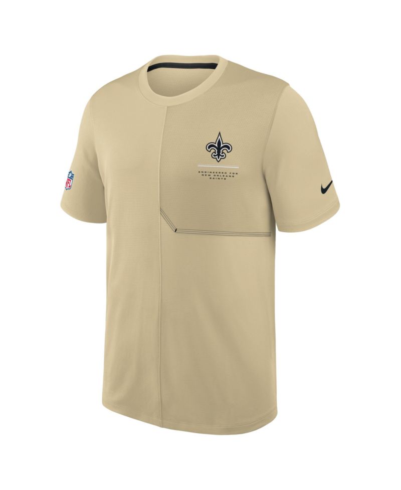 Men's Gold New Orleans Saints Sideline UV Dri-FIT Coaches Shirt