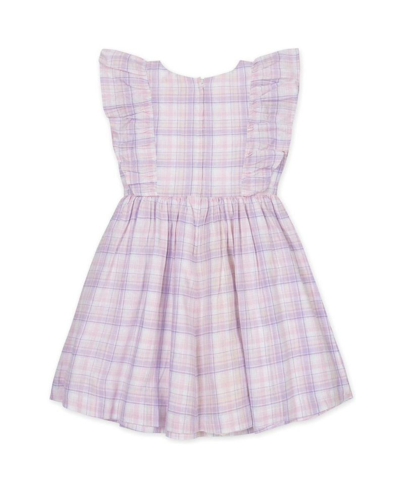 Big Girls Hope and Henry Linen Flutter Sleeve Pinafore Dress