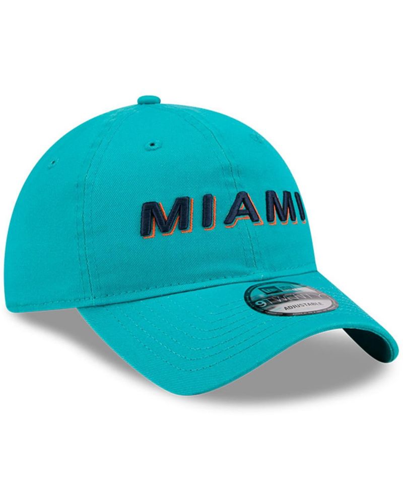 Men's Aqua Miami Dolphins 2025 Rivalries Collection Team 9TWENTY Adjustable Hat