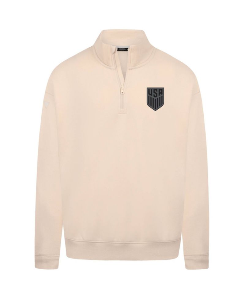 Men's Khaki USMNT Murray Quarter-Zip Sweatshirt