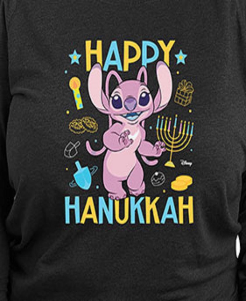 Plus Size Lilo Stitch Hanukkah Graphic Pullover Top