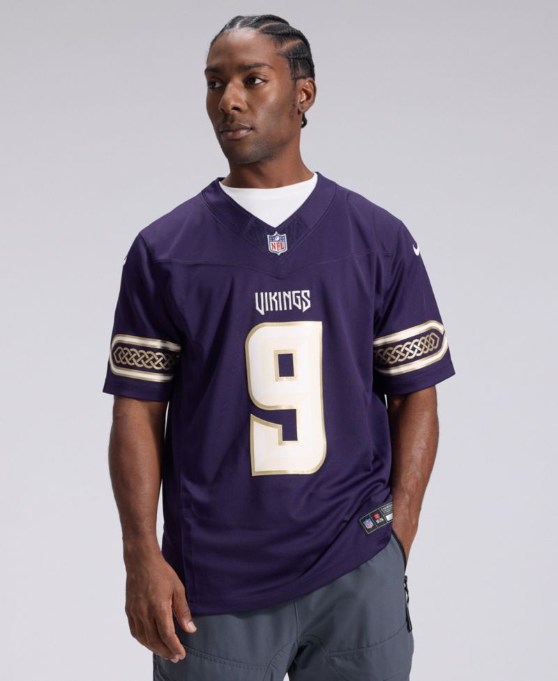 Men's J.J. McCarthy Purple Minnesota Vikings 2026 Rivalries Collection Vapor F.U.S.E Stitched Limited Jersey