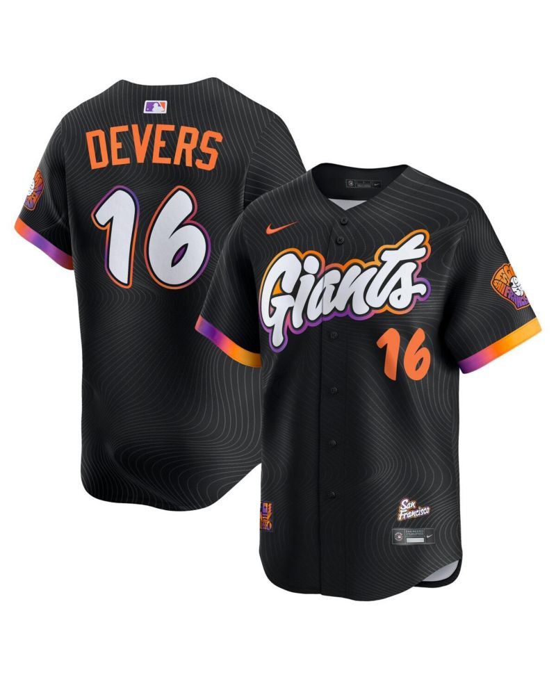 Men's Rafael Devers Black San Francisco Giants 2025 City Connect Limited Player Jersey